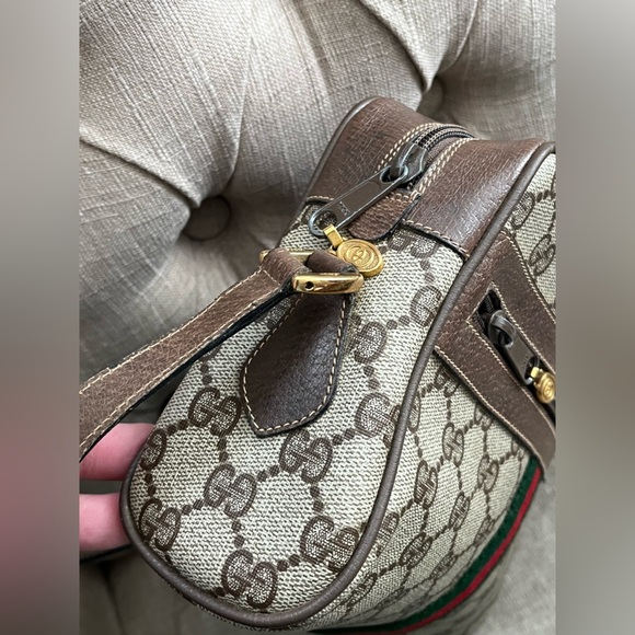 Gucci Ophidia vintage Zip Around Camera leather crossbody bag - Picture 11 of 14